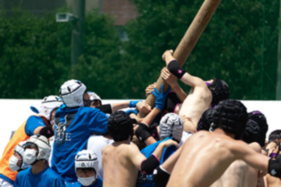運動会での棒倒し